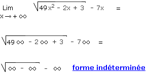 maths limite forme indtermine